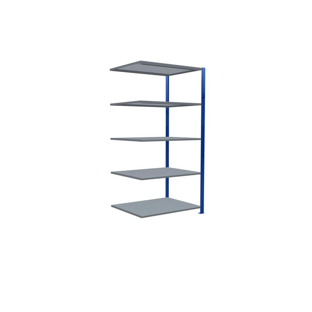 Immagine del prodotto n. 2: Scaffalatura a ripiani SCHULTE, montaggio a incastro, campata aggiuntiva, portata per piano 330 kg, blu genziana/zincata, AxLxP 2.000 x 1.000 x 800 mm