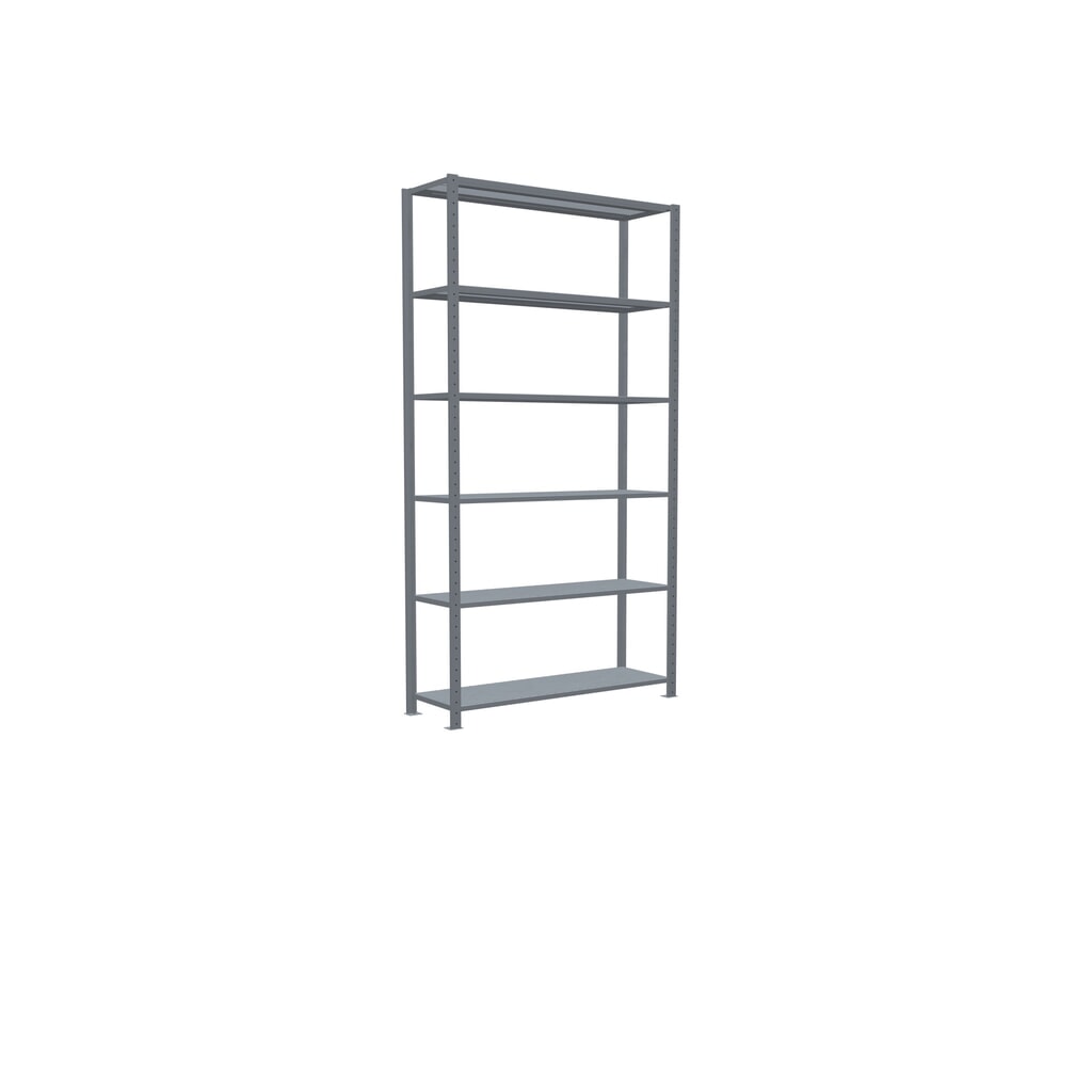 Scaffalatura a ripiani SCHULTE zincata, portata per piano di 150 kg, AxLxP 2.500 x 1.360 x 436 mm Immagine del prodotto n. 2: Scaffalatura a ripiani SCHULTE zincata, portata per piano di 150 kg, AxLxP 2.500 x 1.360 x 436 mm