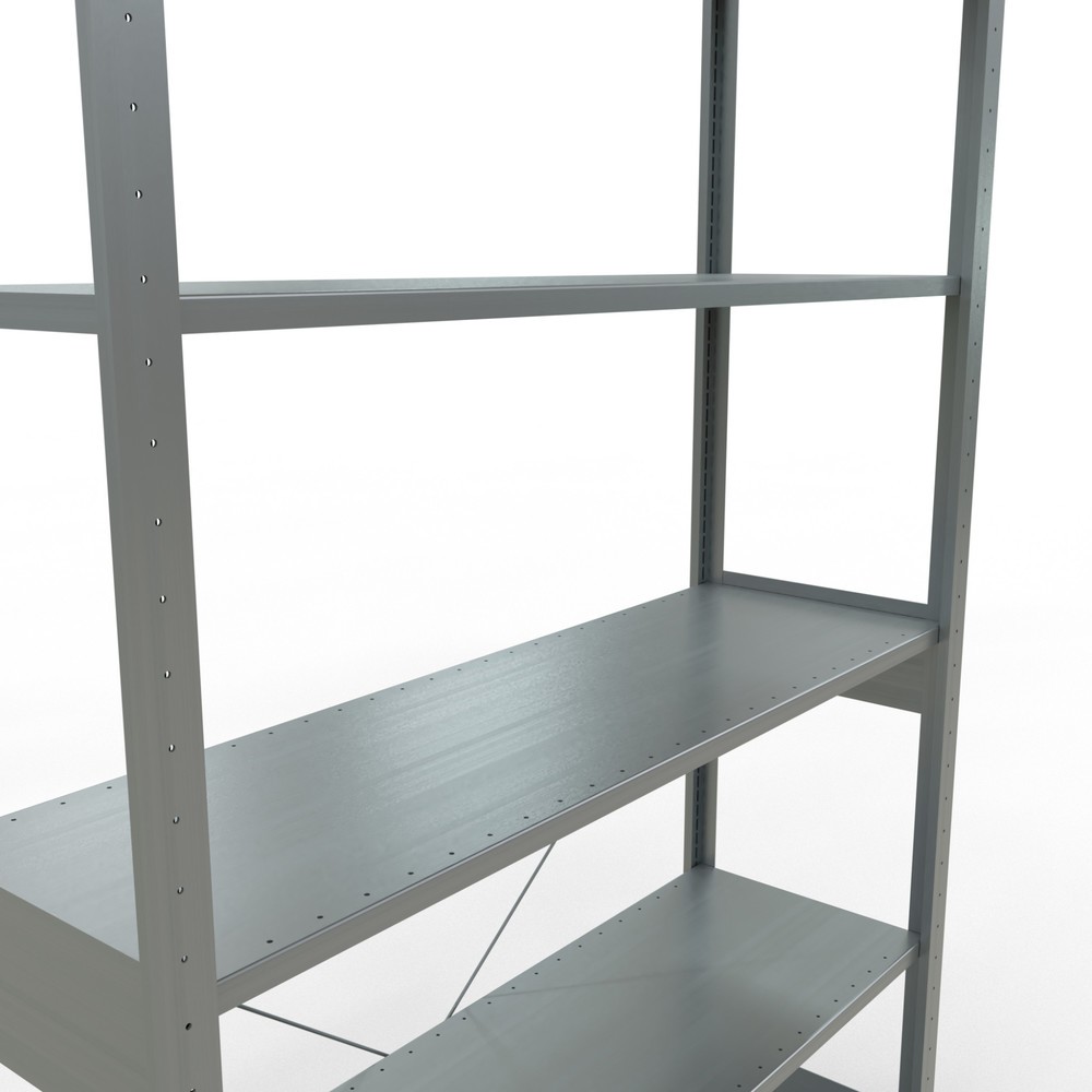 Immagine del prodotto n. 5: Scaffalatura a ripiani SCHULTE zincata, portata per piano di 150 kg, AxLxP 2.500 x 1.360 x 436 mm