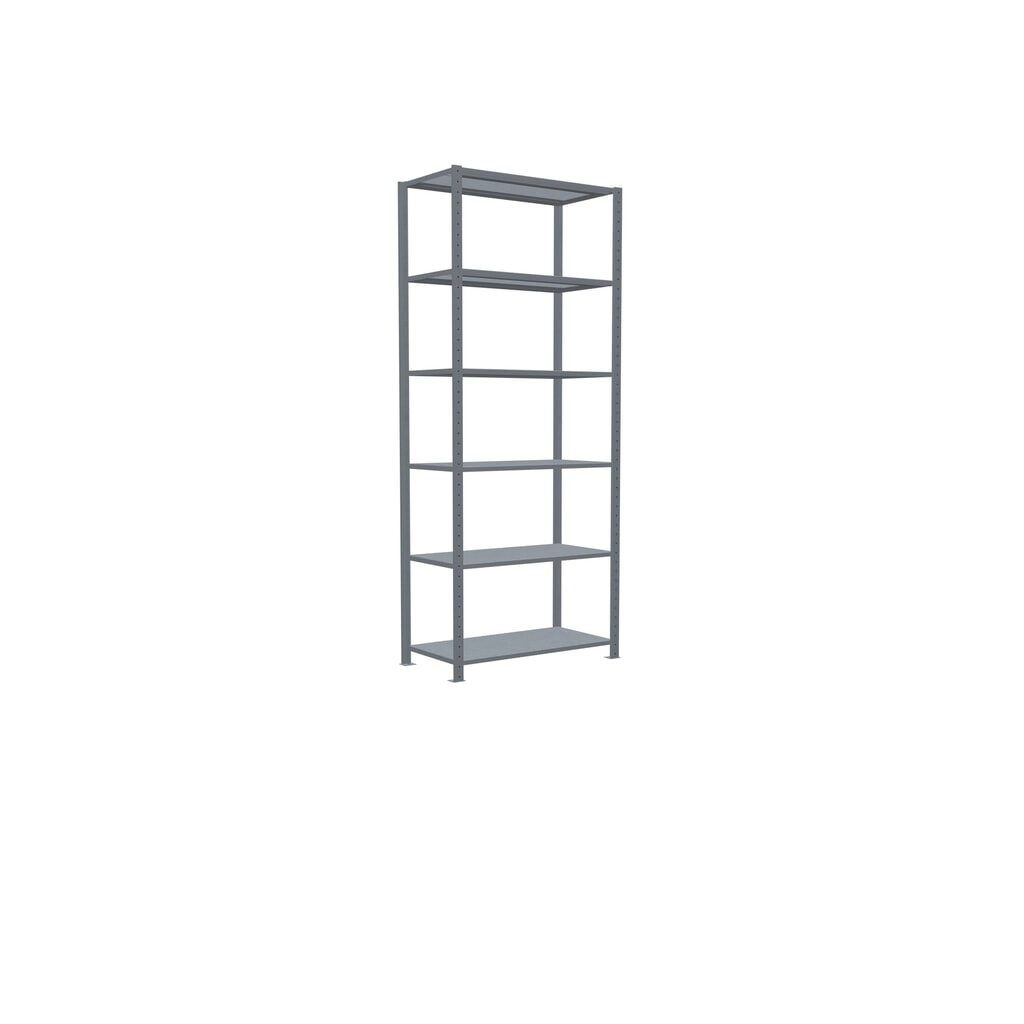 Scaffalatura a ripiani SCHULTE zincata, portata per piano di 150 kg, AxLxP 2.500 x 1.060 x 536 mm Immagine del prodotto n. 2: Scaffalatura a ripiani SCHULTE zincata, portata per piano di 150 kg, AxLxP 2.500 x 1.060 x 536 mm