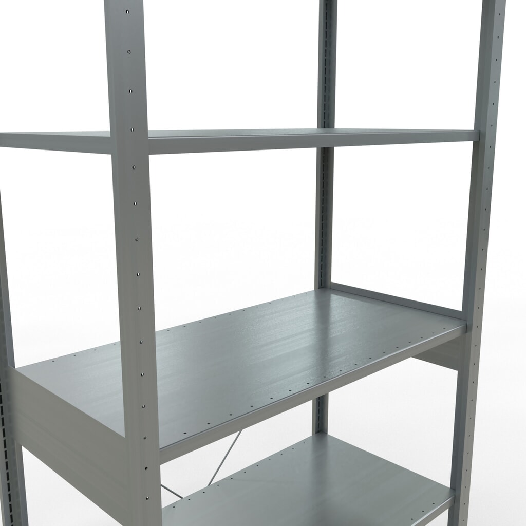 Immagine del prodotto n. 5: Scaffalatura a ripiani SCHULTE zincata, portata per piano di 150 kg, AxLxP 2.500 x 1.060 x 536 mm