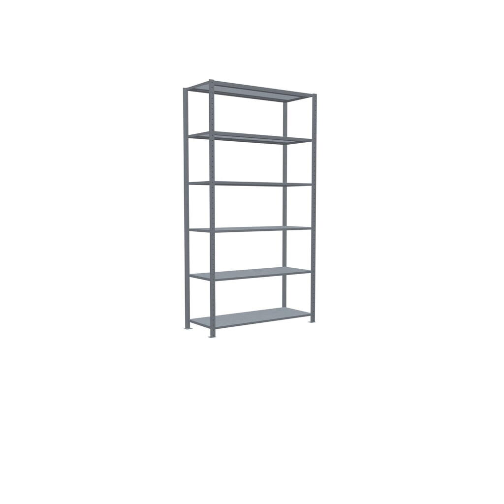 Immagine del prodotto n. 2: Scaffalatura a ripiani SCHULTE zincata, portata per piano di 150 kg, AxLxP 2.500 x 1.360 x 536 mm