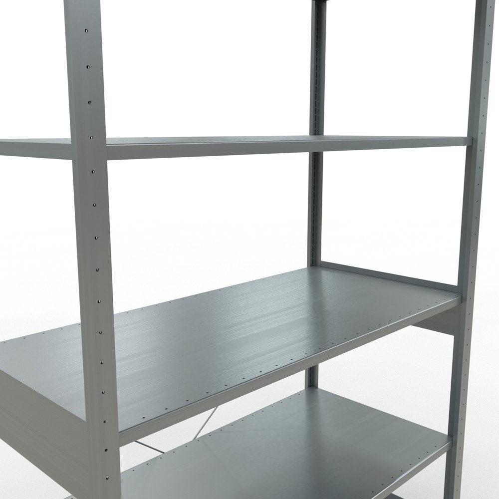 Immagine del prodotto n. 5: Scaffalatura a ripiani SCHULTE zincata, portata per piano di 150 kg, AxLxP 2.500 x 1.360 x 636 mm
