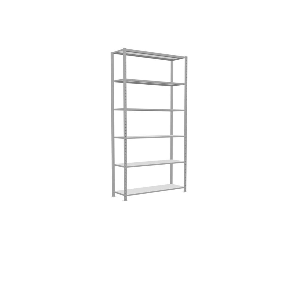 Scaffalatura a ripiani SCHULTE, grigio chiaro, portata per piano di 150 kg, AxLxP 2.500 x 1.360 x 436 mm Immagine del prodotto n. 2: Scaffalatura a ripiani SCHULTE, grigio chiaro, portata per piano di 150 kg, AxLxP 2.500 x 1.360 x 436 mm