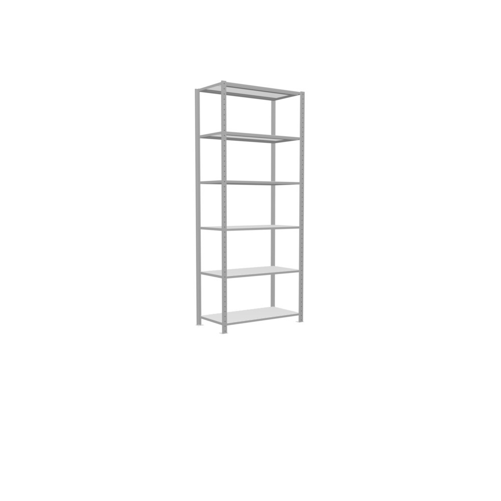 Immagine del prodotto n. 2: Scaffalatura a ripiani SCHULTE, grigio chiaro, portata per piano di 150 kg, AxLxP 2.500 x 1.060 x 536 mm