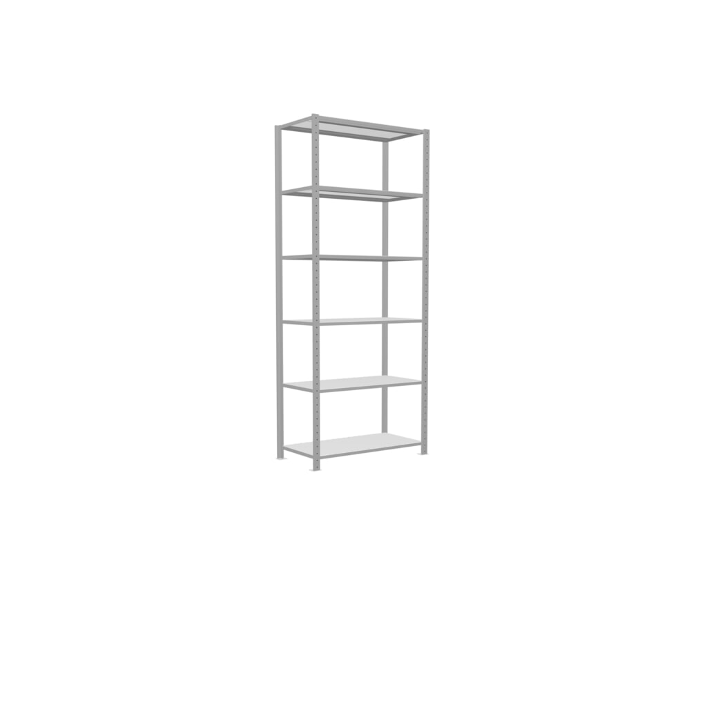 Immagine del prodotto n. 2: Scaffalatura a ripiani SCHULTE, grigio chiaro, portata per piano di 150 kg, AxLxP 2.500 x 1.060 x 536 mm
