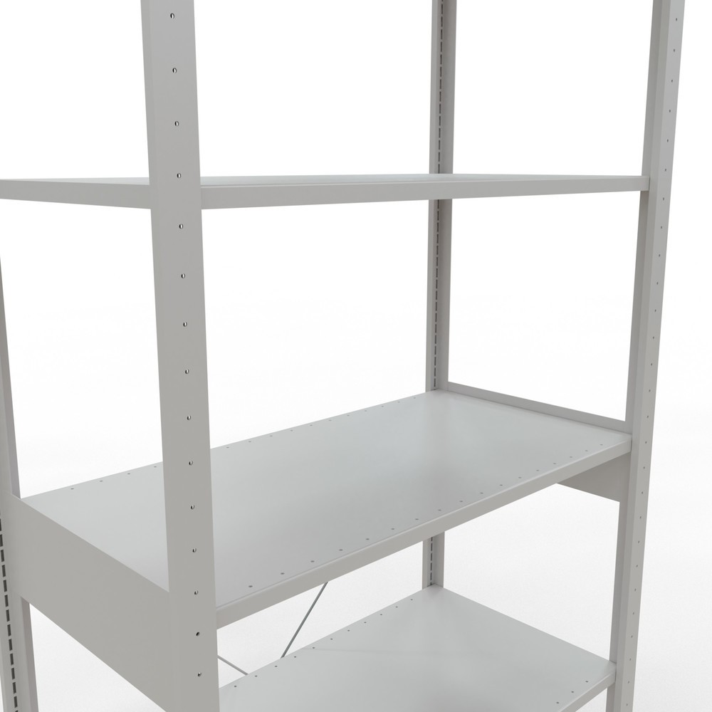 Immagine del prodotto n. 5: Scaffalatura a ripiani SCHULTE, grigio chiaro, portata per piano di 150 kg, AxLxP 2.500 x 1.060 x 536 mm