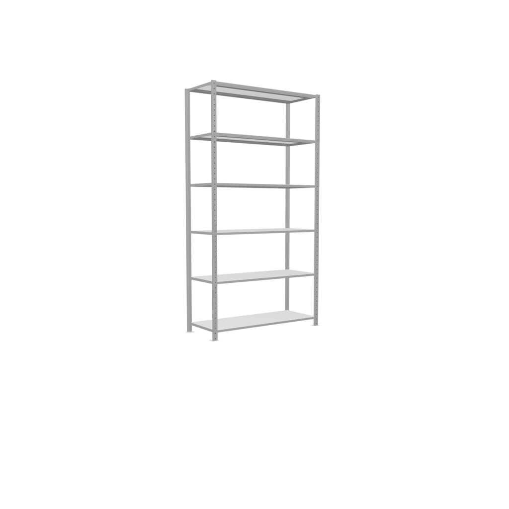 Immagine del prodotto n. 2: Scaffalatura a ripiani SCHULTE, grigio chiaro, portata per piano di 150 kg, AxLxP 2.500 x 1.360 x 536 mm