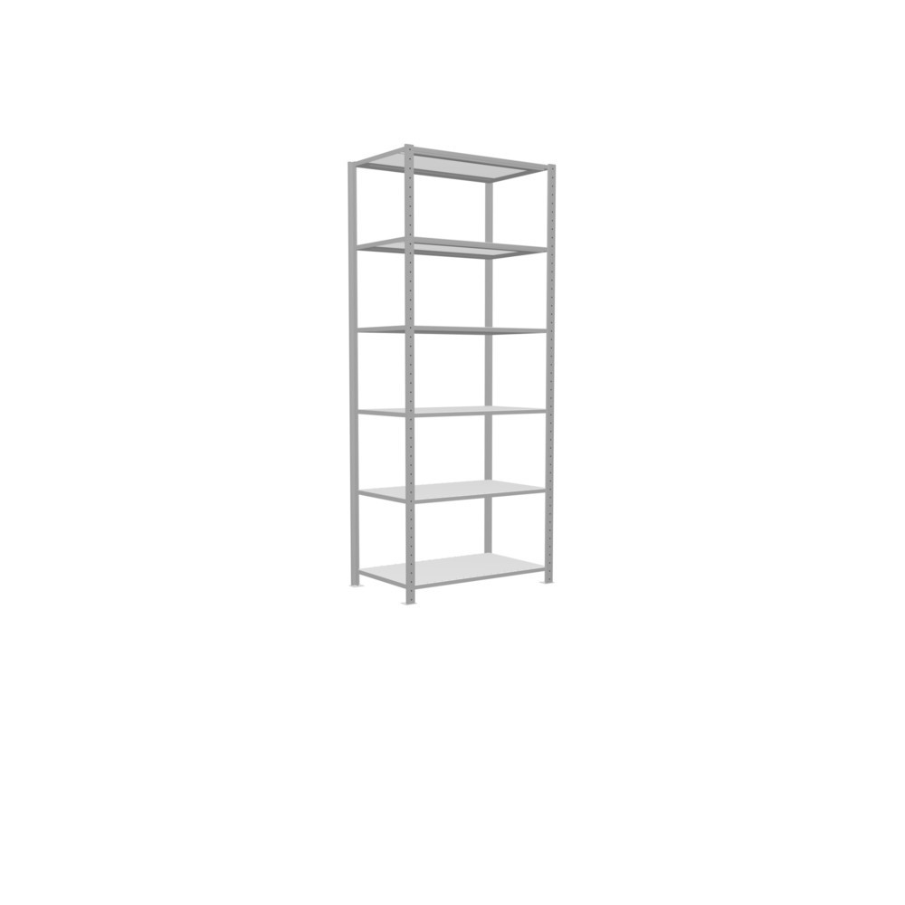Immagine del prodotto n. 2: Scaffalatura a ripiani SCHULTE, grigio chiaro, portata per piano di 150 kg, AxLxP 2.500 x 1.060 x 636 mm