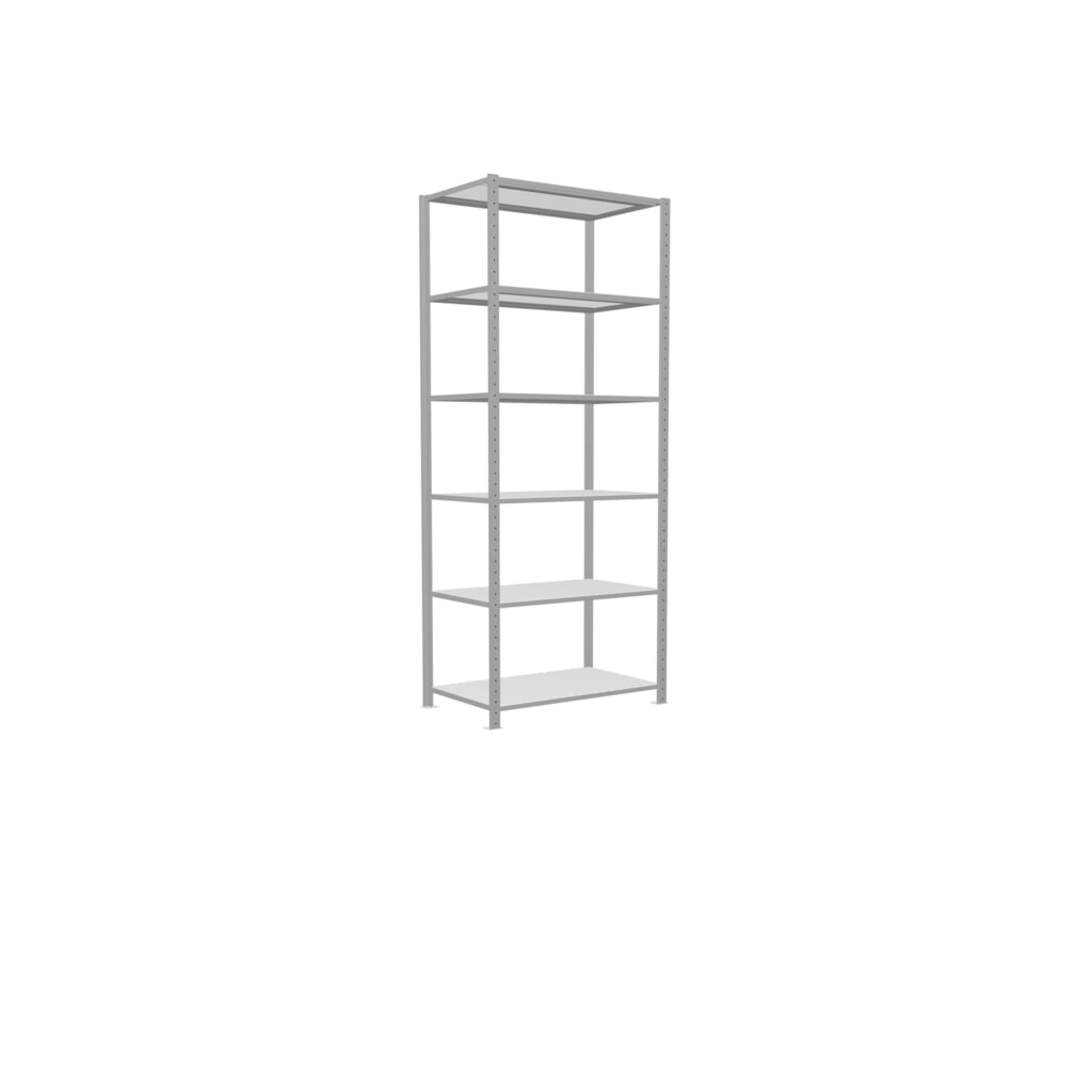 Immagine del prodotto n. 2: Scaffalatura a ripiani SCHULTE, grigio chiaro, portata per piano di 150 kg, AxLxP 2.500 x 1.060 x 636 mm