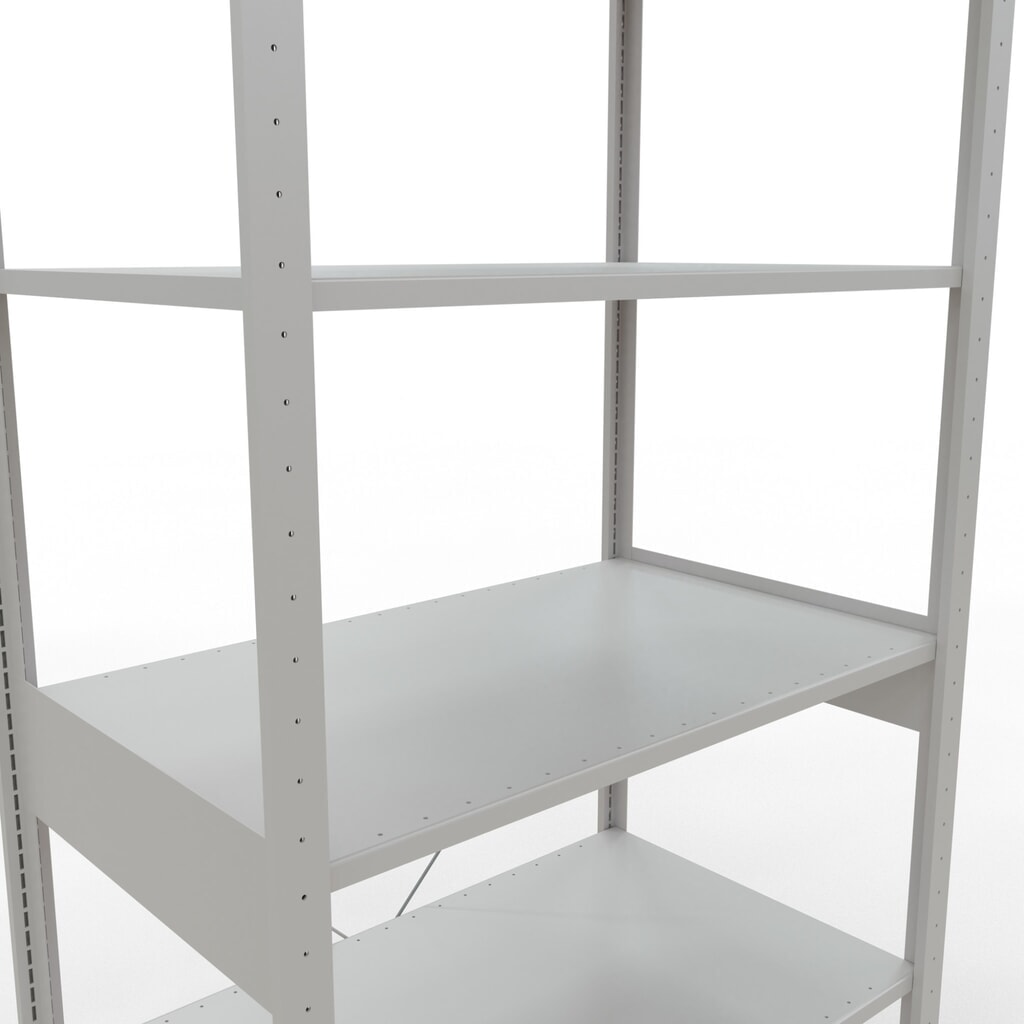 Immagine del prodotto n. 5: Scaffalatura a ripiani SCHULTE, grigio chiaro, portata per piano di 150 kg, AxLxP 2.500 x 1.060 x 636 mm