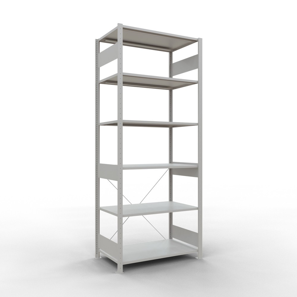 Immagine del prodotto: Scaffalatura a ripiani SCHULTE, grigio chiaro, portata per piano di 150 kg, AxLxP 2.500 x 1.060 x 636 mm