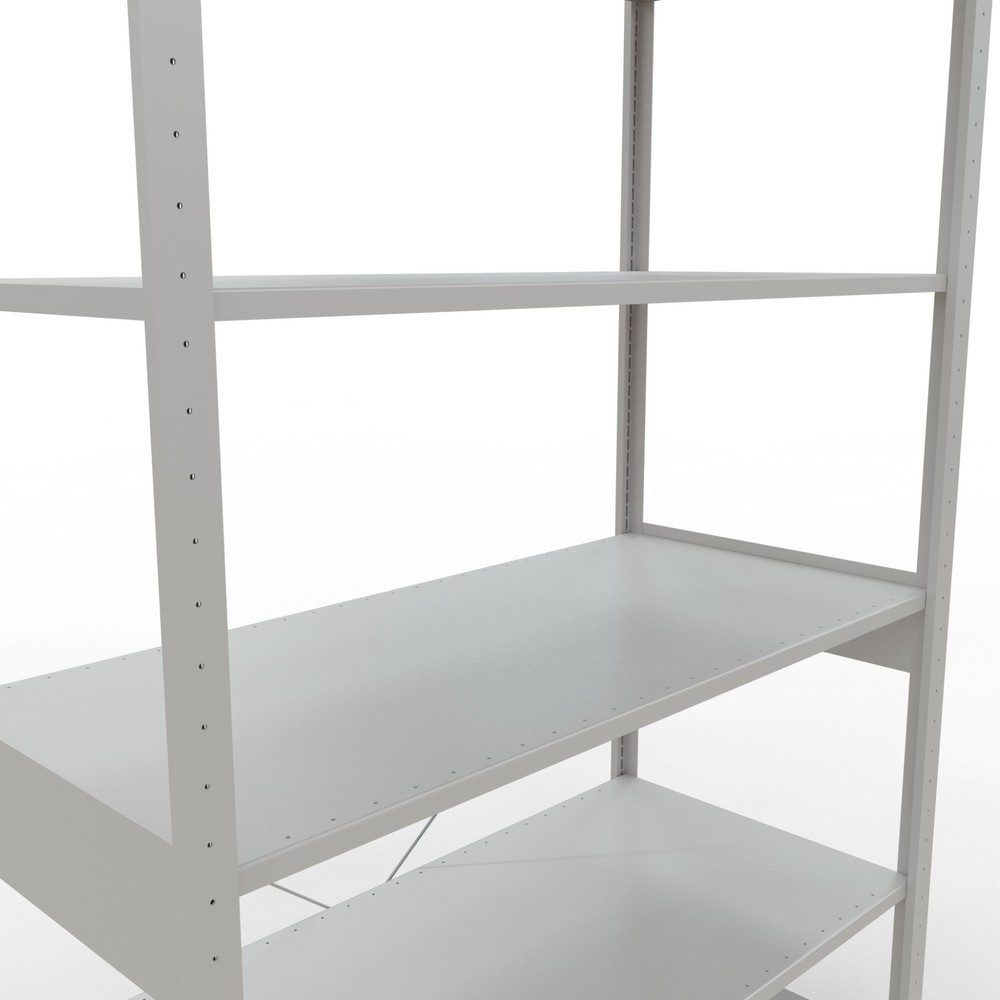 Immagine del prodotto n. 5: Scaffalatura a ripiani SCHULTE, grigio chiaro, portata per piano di 150 kg, AxLxP 2.500 x 1.360 x 636 mm