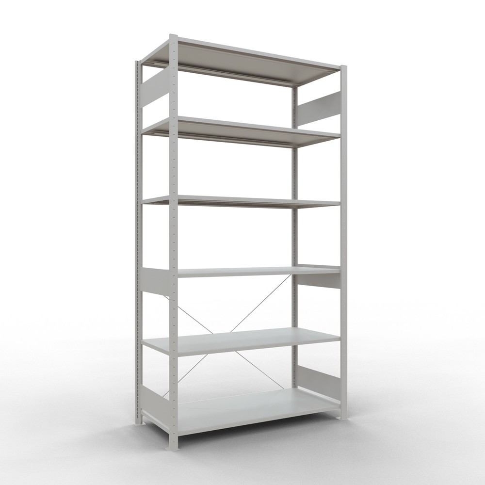 Immagine del prodotto: Scaffalatura a ripiani SCHULTE, grigio chiaro, portata per piano di 150 kg, AxLxP 2.500 x 1.360 x 636 mm