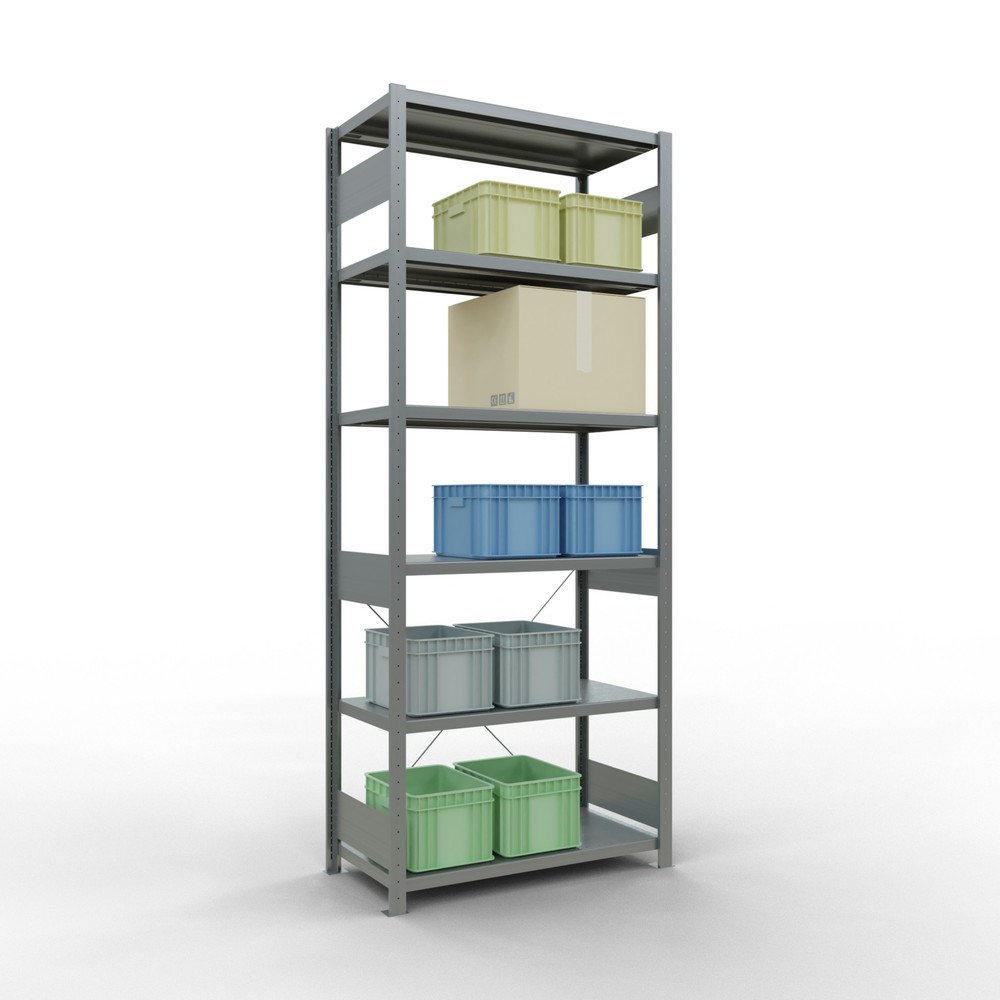 Immagine del prodotto n. 3: Scaffalatura a ripiani SCHULTE zincata, portata per piano di 330 kg, AxLxP 2.500 x 1.060 x 536 mm