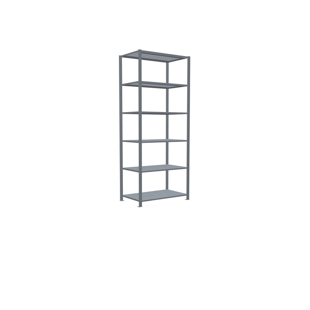 Scaffalatura a ripiani SCHULTE zincata, portata per piano di 330 kg, AxLxP 2.500 x 1.060 x 636 mm Immagine del prodotto n. 2: Scaffalatura a ripiani SCHULTE zincata, portata per piano di 330 kg, AxLxP 2.500 x 1.060 x 636 mm