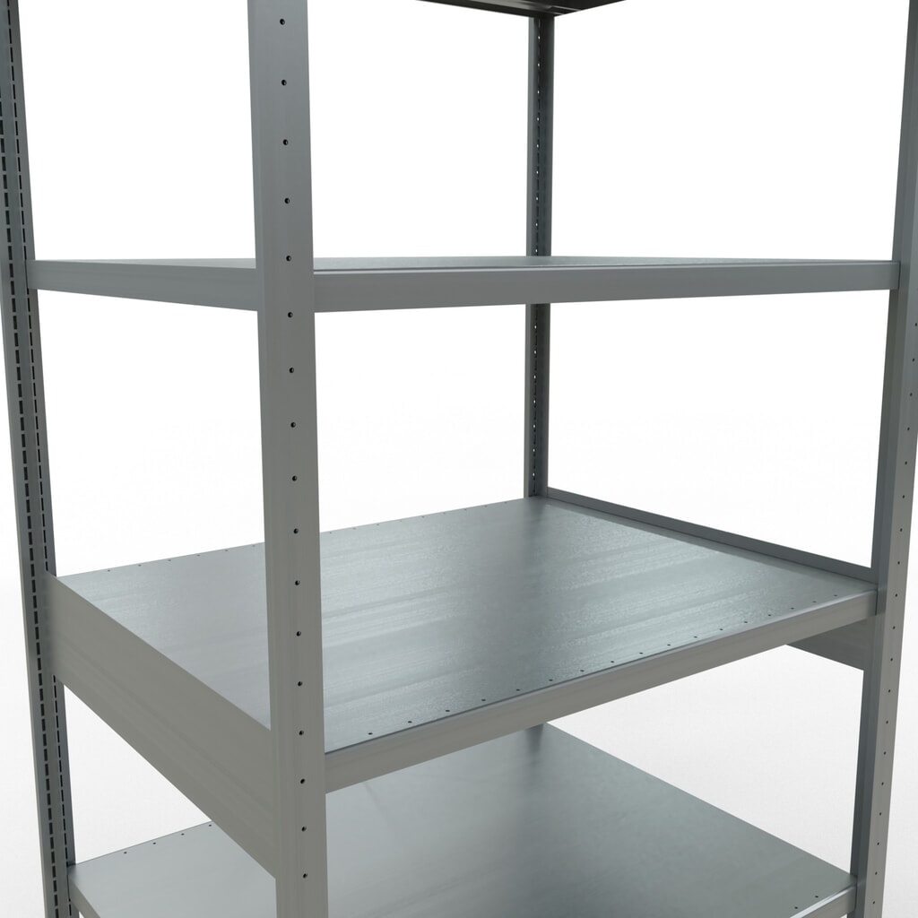 Immagine del prodotto n. 5: Scaffalatura a ripiani SCHULTE zincata, portata per piano di 330 kg, AxLxP 2.500 x 1.060 x 836 mm