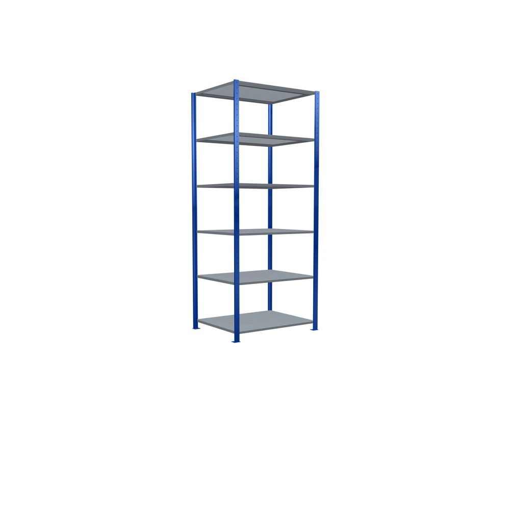 Immagine del prodotto n. 2: Scaffalatura a ripiani SCHULTE, blu genziana/zincato, portata per piano di 330 kg, AxLxP 2.500 x 1.060 x 836 mm