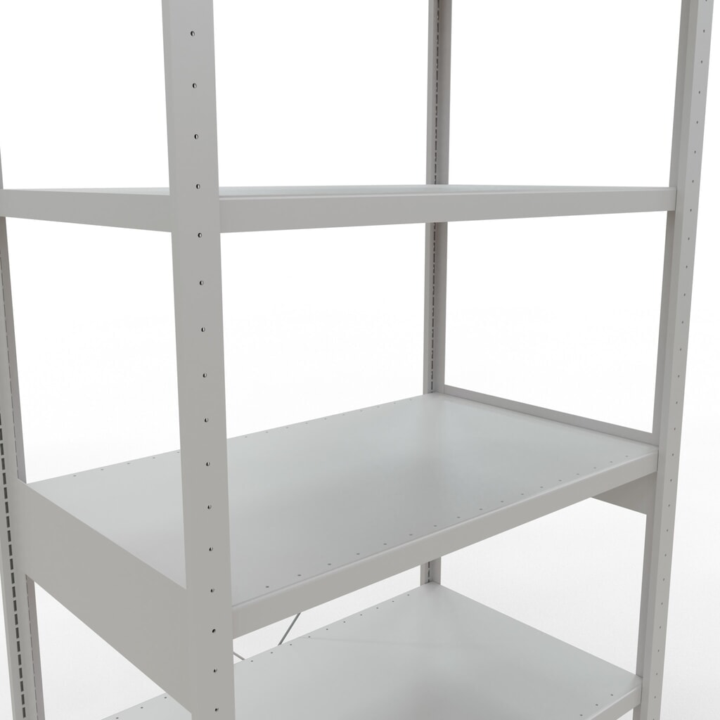 Immagine del prodotto n. 5: Scaffalatura a ripiani SCHULTE, grigio chiaro, portata per piano di 330 kg, AxLxP 2.500 x 1.060 x 636 mm