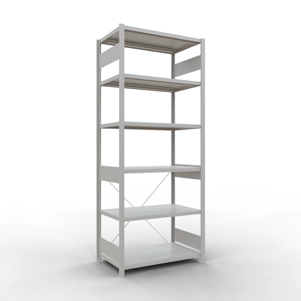 Immagine del prodotto: Scaffalatura a ripiani SCHULTE, grigio chiaro, portata per piano di 330 kg, AxLxP 2.500 x 1.060 x 636 mm