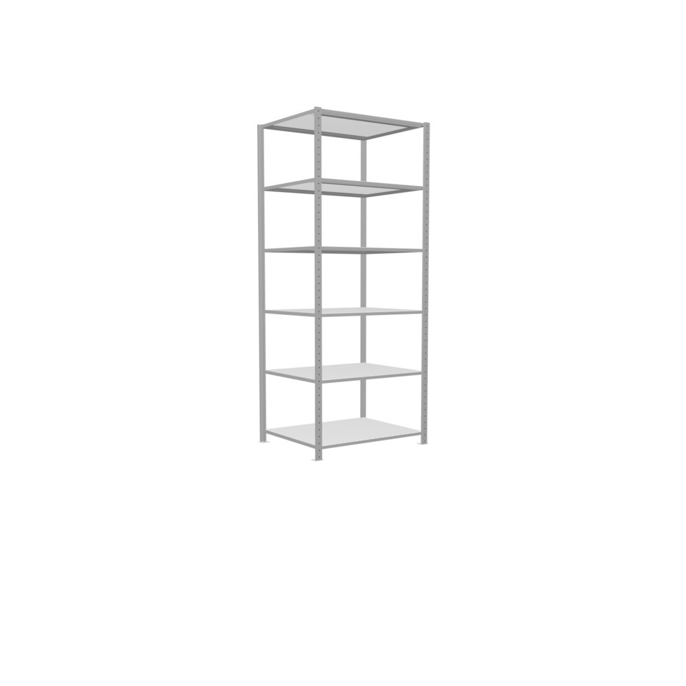Immagine del prodotto n. 2: Scaffalatura a ripiani SCHULTE, grigio chiaro, portata per piano di 330 kg, AxLxP 2.500 x 1.060 x 836 mm