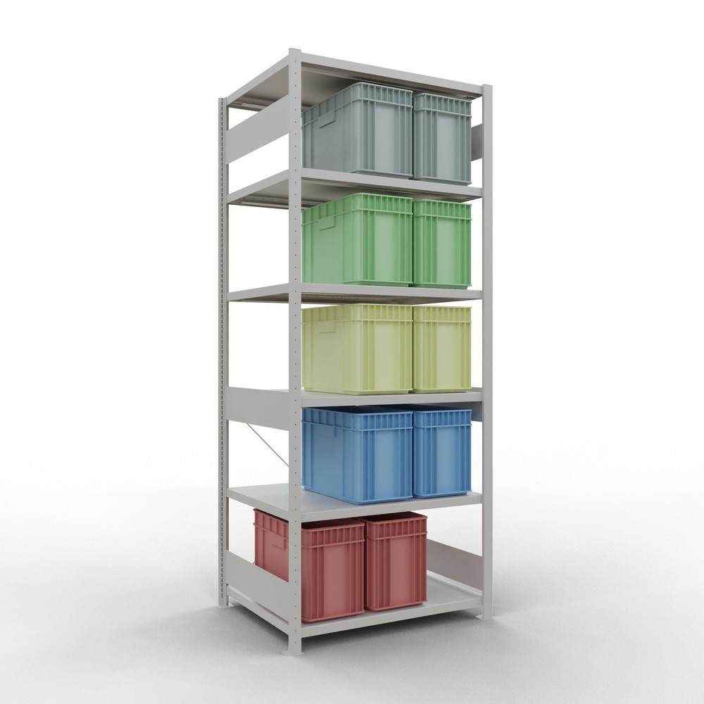 Immagine del prodotto n. 3: Scaffalatura a ripiani SCHULTE, grigio chiaro, portata per piano di 330 kg, AxLxP 2.500 x 1.060 x 836 mm