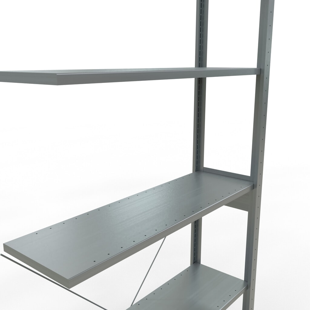 Scaffalatura a ripiani SCHULTE, sistema a incastro, campata aggiuntiva, portata per piano 150 kg, zincata, AxLxP 2.500 x 1.000 x 300 mm Immagine del prodotto n. 5: Scaffalatura a ripiani SCHULTE, sistema a incastro, campata aggiuntiva, portata per piano 150 kg, zincata, AxLxP 2.500 x 1.000 x 300 mm