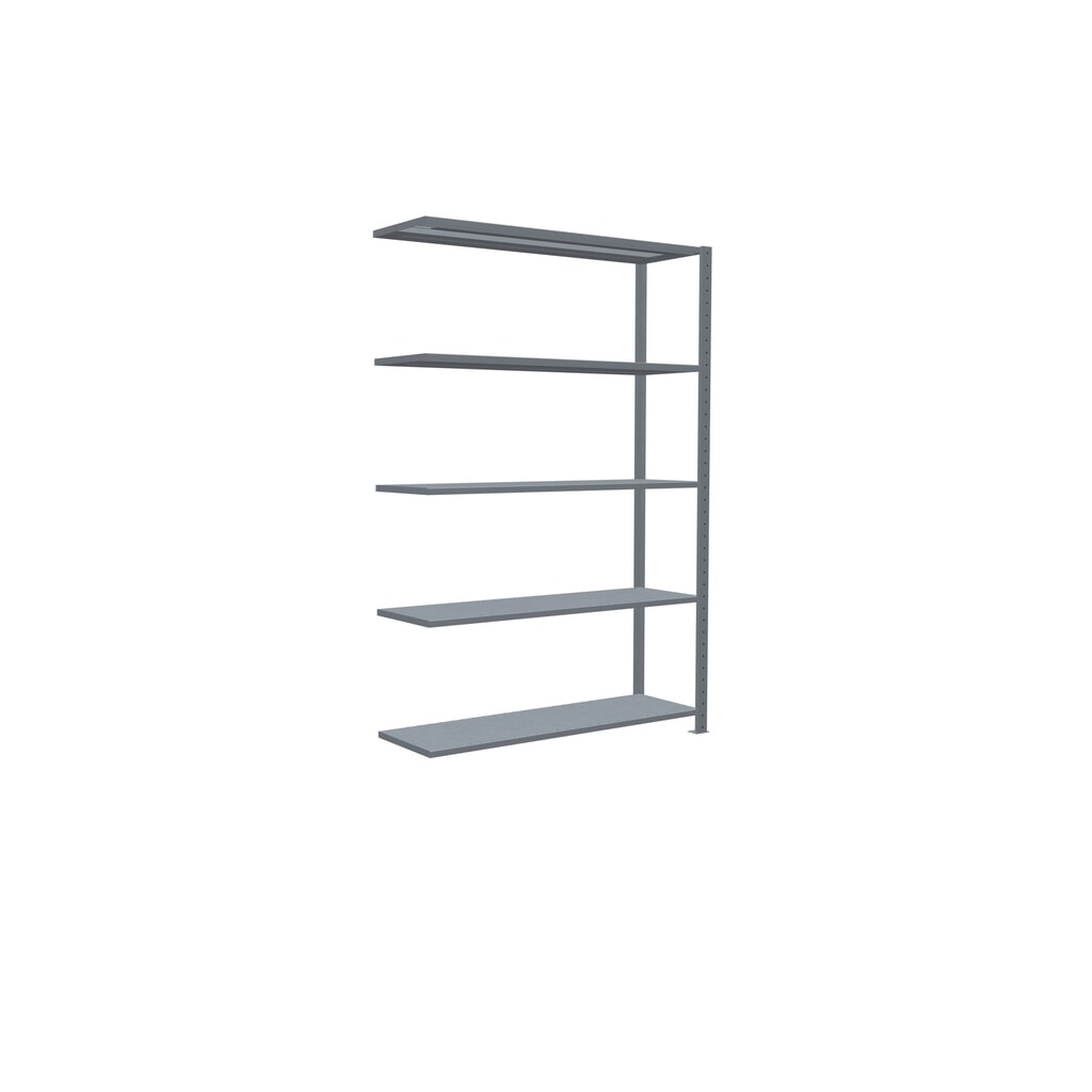 Immagine del prodotto n. 2: Scaffalatura a ripiani SCHULTE, sistema a incastro, campata aggiuntiva, portata per piano 150 kg, zincata, AxLxP 2.000 x 1.300 x 400 mm