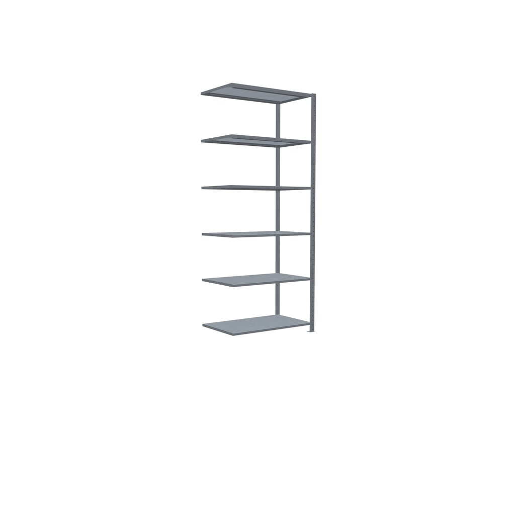 Immagine del prodotto n. 2: Scaffalatura a ripiani SCHULTE, sistema a incastro, campata aggiuntiva, portata per piano 150 kg, zincata, AxLxP 2.500 x 1.000 x 600 mm