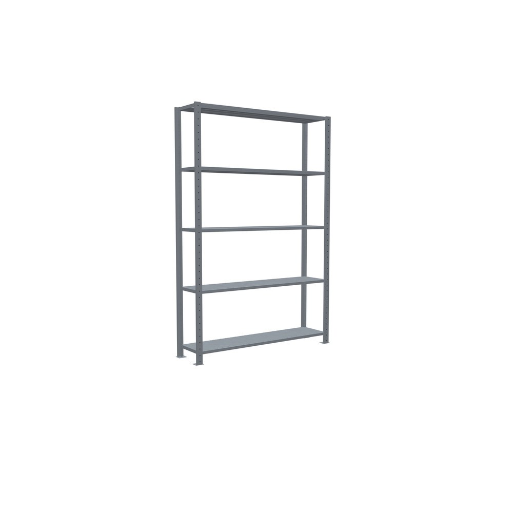 Immagine del prodotto n. 5: Scaffalatura a ripiani SCHULTE zincata con 5 fondi in lamiera d'acciaio, portata per piano di 150 kg, AxLxP 2.000 x 1.360 x 336 mm