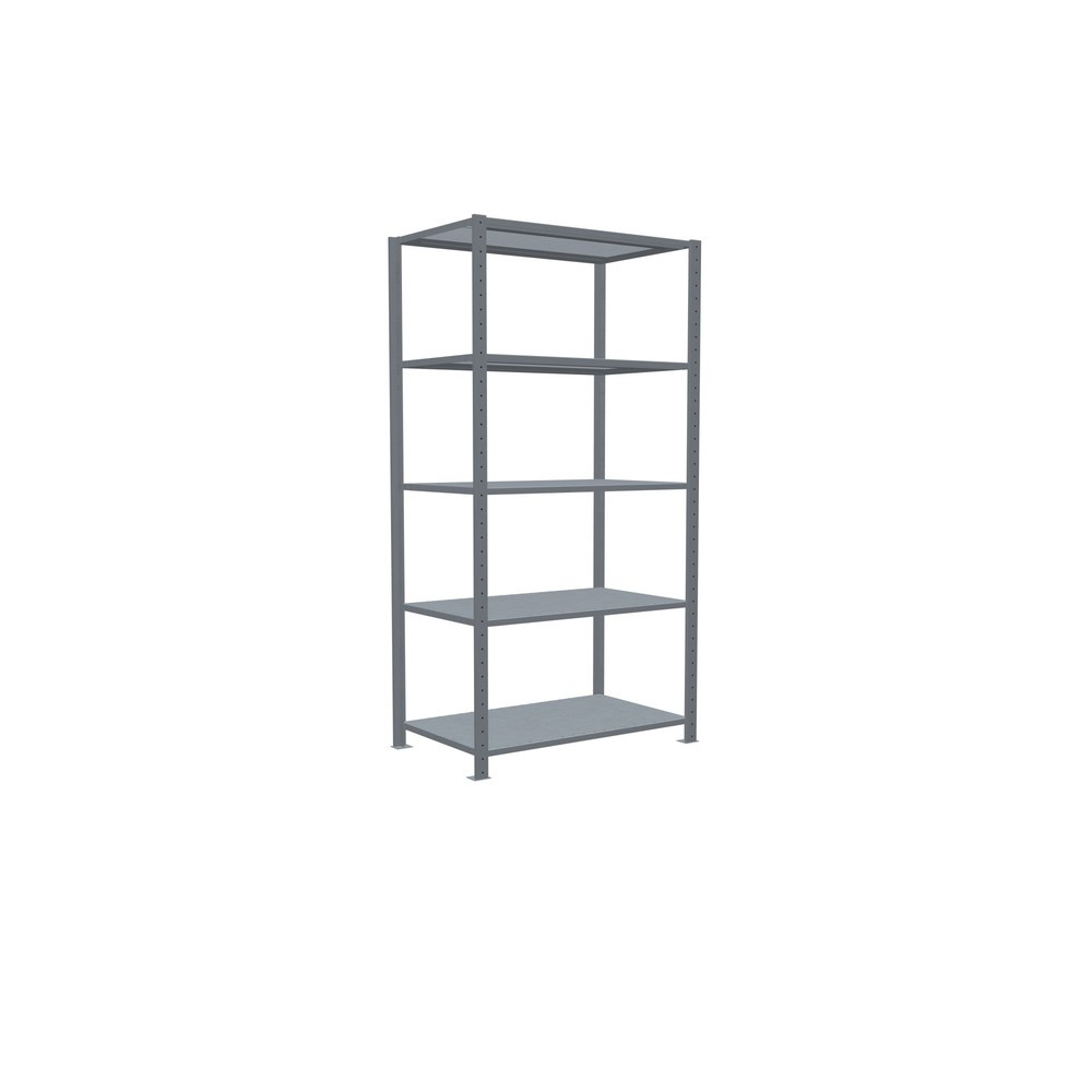 Immagine del prodotto n. 2: Scaffalatura a ripiani SCHULTE zincata con 5 fondi in lamiera d'acciaio, portata per piano di 150 kg, AxLxP 2.000 x 1.060 x 636 mm
