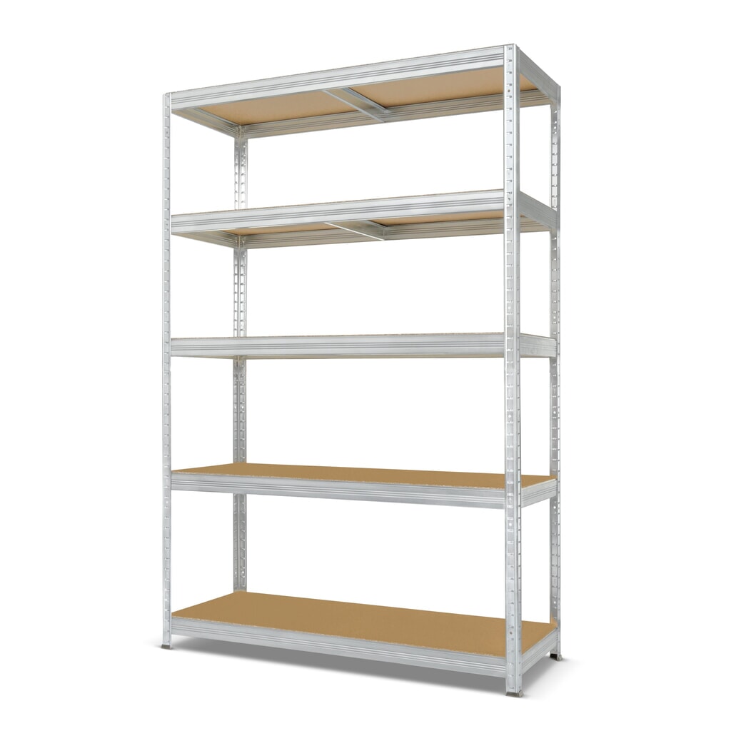 Scaffalatura a ripiani Steinbock® di tipo M zincata, portata per piano di 150 kg, AxLxP 1.800 x 1.200 x 450 mm Immagine del prodotto: Scaffalatura a ripiani Steinbock® di tipo M zincata, portata per piano di 150 kg, AxLxP 1.800 x 1.200 x 450 mm