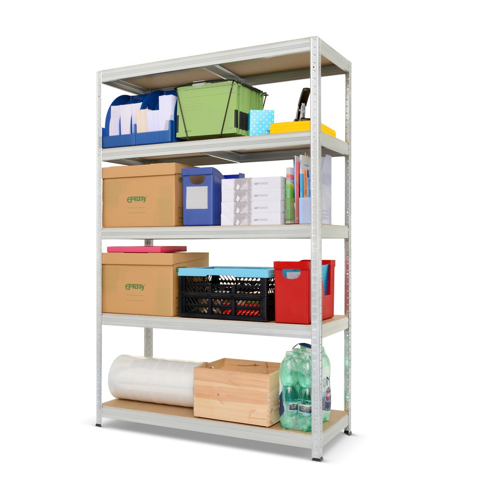 Immagine del prodotto n. 2: Scaffalatura a ripiani Steinbock® di tipo M zincata, portata per piano di 150 kg, AxLxP 1.800 x 1.200 x 450 mm