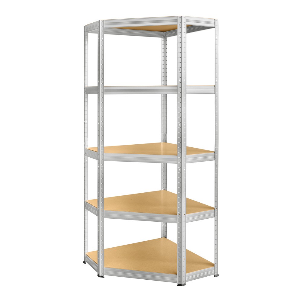 Immagine del prodotto n. 2: Scaffalatura a ripiani ad angolo Steinbock® zincata, portata per piano di 250 kg, AxLxP 1.800 x 900 x 450 mm