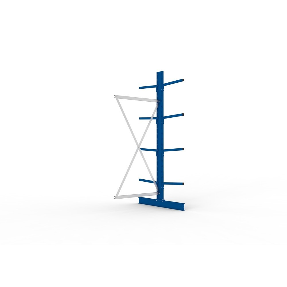 Immagine del prodotto: Campata aggiuntiva per scaffalatura cantilever META, a doppio fronte, portata per braccio 175 kg, AxLxP 2.500 x 1.030 x 1.220 mm