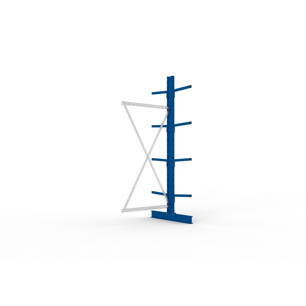Immagine del prodotto: Campata aggiuntiva per scaffalatura cantilever META, a doppio fronte, portata per braccio 220 kg, AxLxP 2.500 x 1.094 x 1.020 mm