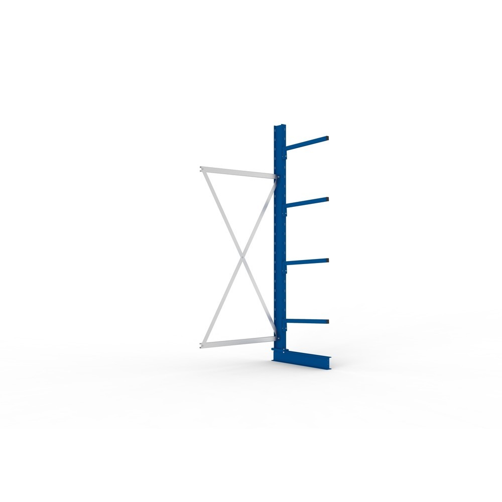 Immagine del prodotto: Campata aggiuntiva per scaffalatura cantilever META, a fronte singolo, portata per braccio 140 kg, AxLxP 2.500 x 1.030 x 810 mm