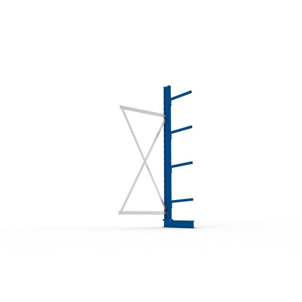 Immagine del prodotto n. 3: Campata aggiuntiva per scaffalatura cantilever META, a fronte singolo, portata per braccio 175 kg, AxLxP 2.500 x 1.030 x 710 mm