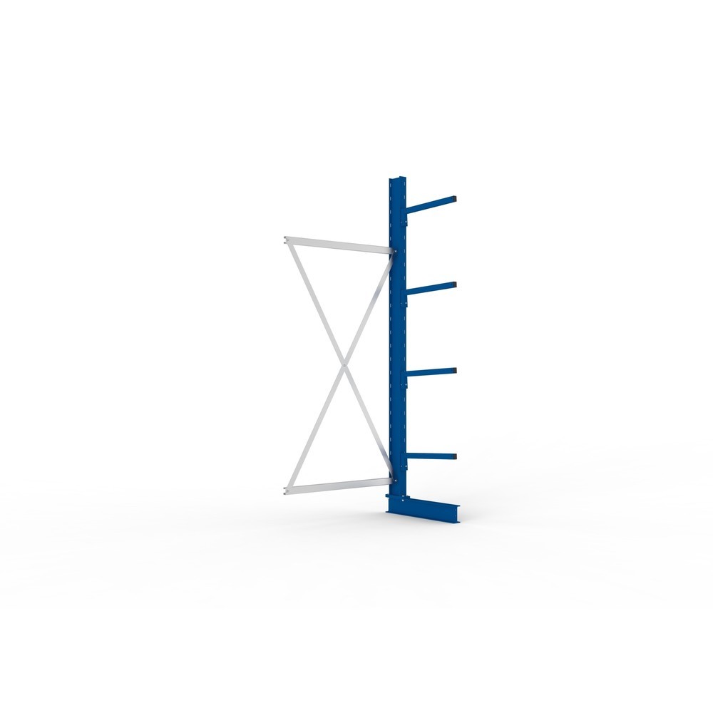 Immagine del prodotto n. 1: Campata aggiuntiva per scaffalatura cantilever META, a fronte singolo, portata per braccio 175 kg, AxLxP 2.500 x 1.030 x 710 mm