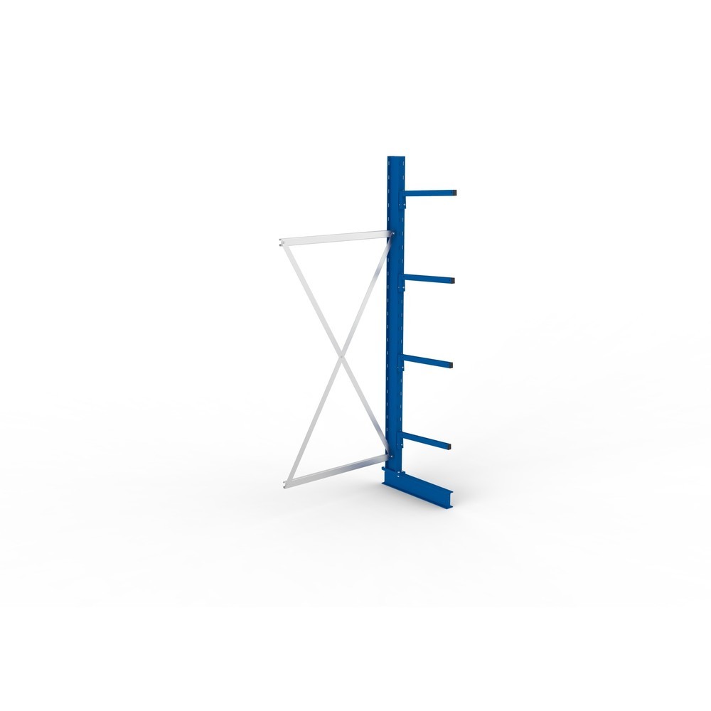 Immagine del prodotto n. 4: Campata aggiuntiva per scaffalatura cantilever META, a fronte singolo, portata per braccio 175 kg, AxLxP 2.500 x 1.030 x 710 mm