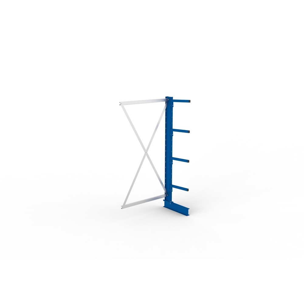 Immagine del prodotto n. 4: Campata aggiuntiva per scaffalatura cantilever META, a fronte singolo, portata per braccio 220 kg, AxLxP 2.000 x 1.030 x 610 mm