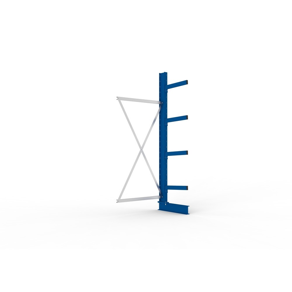 Immagine del prodotto: Campata aggiuntiva per scaffalatura cantilever META, a fronte singolo, portata per braccio 430 kg, AxLxP 2.500 x 1.030 x 730 mm