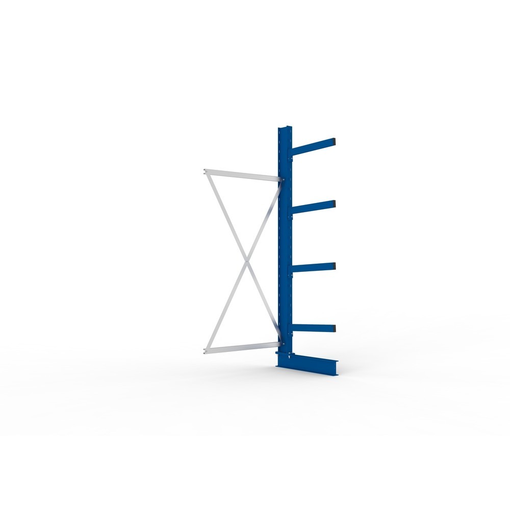 Immagine del prodotto: Campata aggiuntiva per scaffalatura cantilever META, a fronte singolo, portata per braccio 355 kg, AxLxP 2.500 x 1.030 x 830 mm