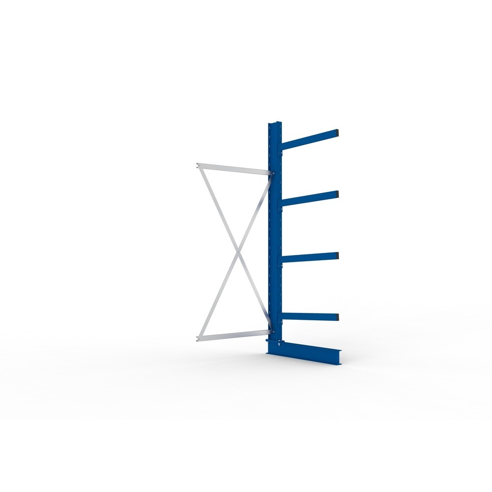 Immagine del prodotto: Campata aggiuntiva per scaffalatura cantilever META, a fronte singolo, portata per braccio 250 kg, AxLxP 2.500 x 1.103 x 1.030 mm