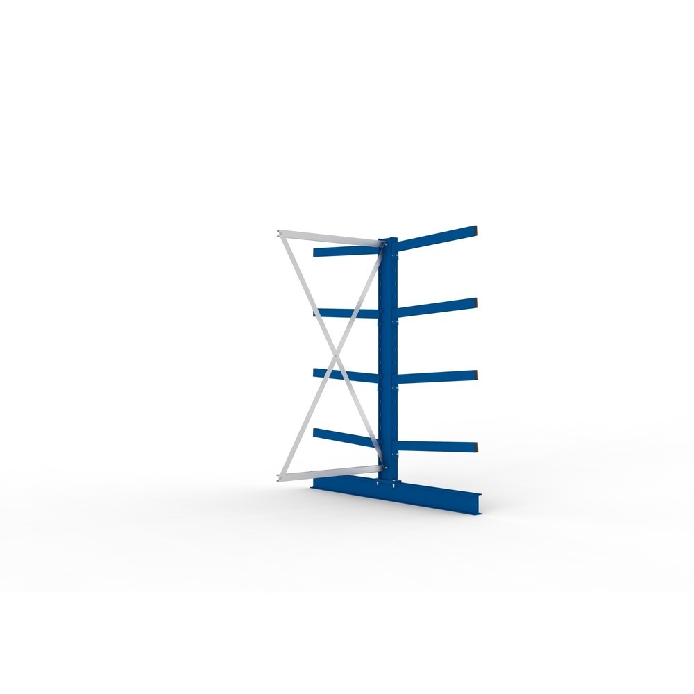 Immagine del prodotto: Campata aggiuntiva per scaffalatura cantilever META, a doppio fronte, portata per braccio fino a 250 kg, AxLxP 2.000 x 1.030 x 1.840 mm