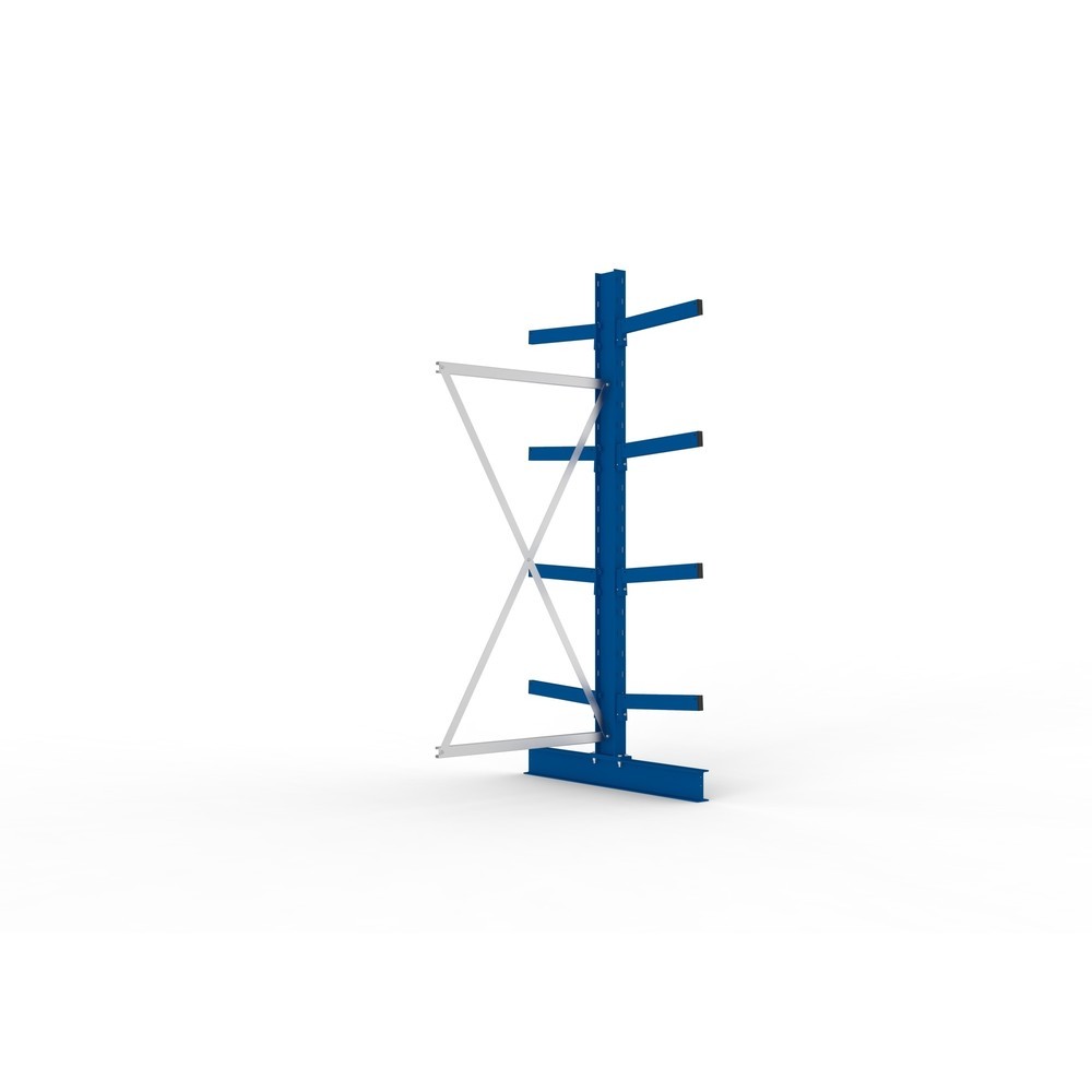 Immagine del prodotto: Campata aggiuntiva per scaffalatura cantilever META, a doppio fronte, portata per braccio fino a 430 kg, AxLxP 2.500 x 1.030 x 1.240 mm