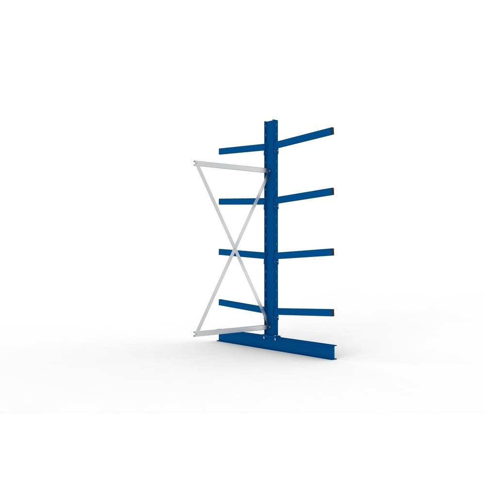 Immagine del prodotto: Campata aggiuntiva per scaffalatura cantilever META, a doppio fronte, portata per braccio fino a 250 kg, AxLxP 2.500 x 1.030 x 1.840 mm