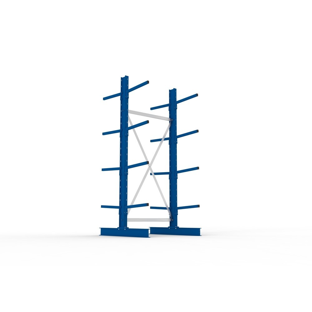 Immagine del prodotto n. 3: Campata base per scaffalatura cantilever META, a doppio fronte, portata per braccio 175 kg, AxLxP 2.500 x 1.094 x 1.220 mm