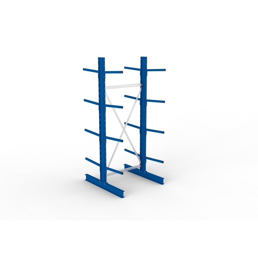 Immagine del prodotto n. 4: Campata base per scaffalatura cantilever META, a doppio fronte, portata per braccio 175 kg, AxLxP 2.500 x 1.094 x 1.220 mm
