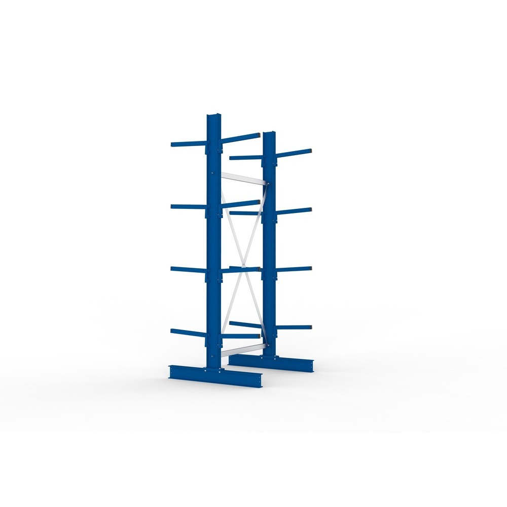 Immagine del prodotto n. 2: Campata base per scaffalatura cantilever META, a doppio fronte, portata per braccio 220 kg, AxLxP 2.500 x 1.094 x 1.020 mm